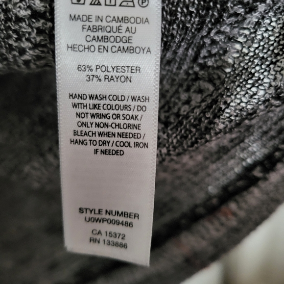 Ladies 2xl black and white open front sweater - Picture 3 of 5